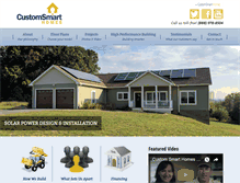 Tablet Screenshot of customsmarthomes.net